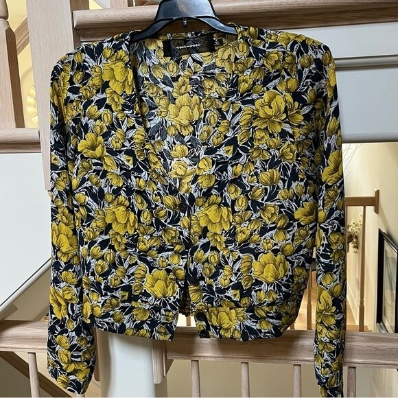 Code X Mode Floral Button Down Blouse M NWOT - Picture 2 of 10